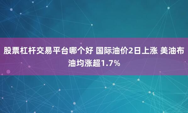 股票杠杆交易平台哪个好 国际油价2日上涨 美油布油均涨超1.7%