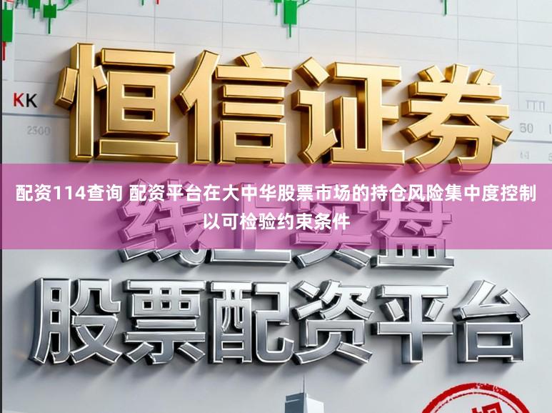 配资114查询 配资平台在大中华股票市场的持仓风险集中度控制以可检验约束条件